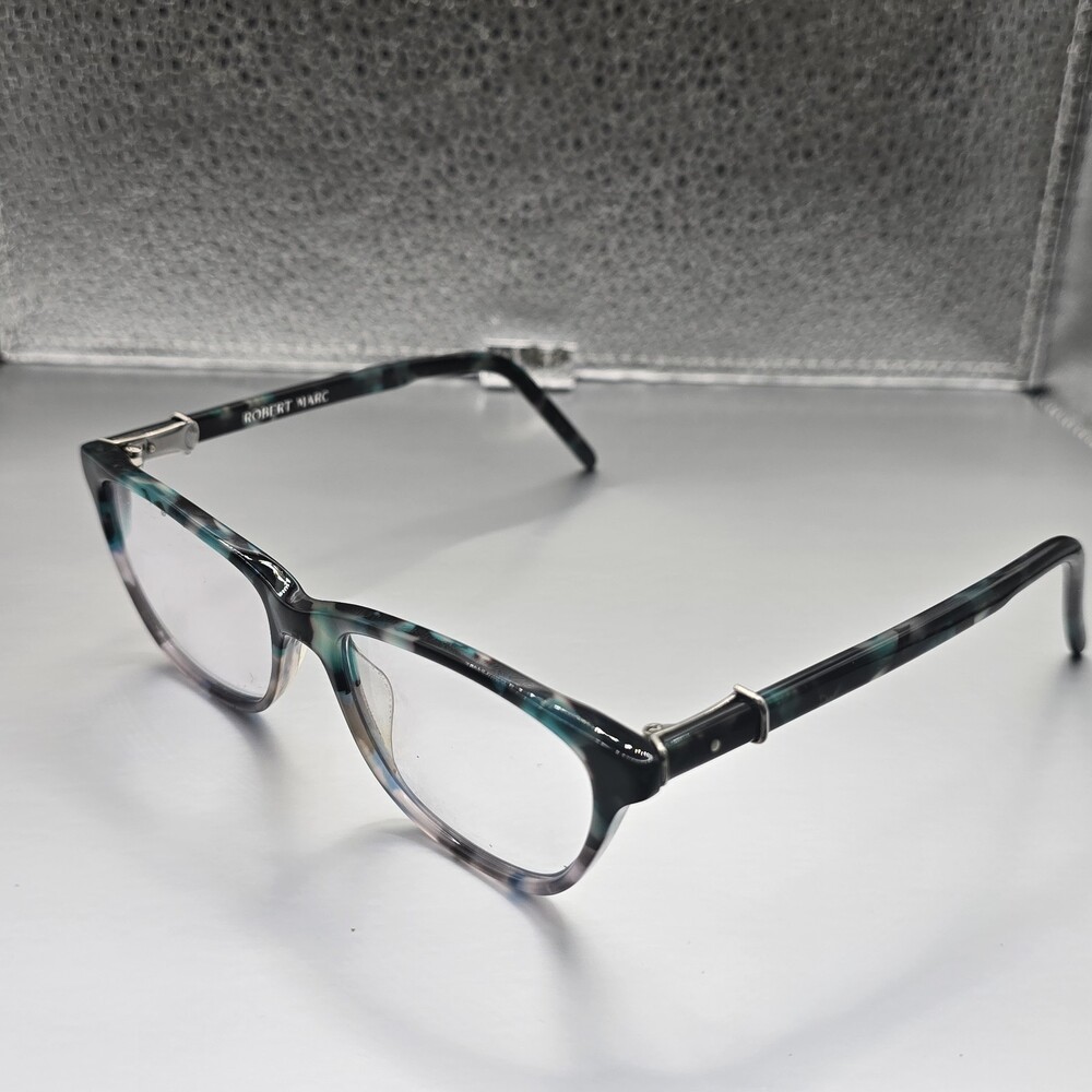 ROBERT MARC 899-378 Optical Tortoise Teal Authentic Cat Eye Glasses 50-16 France